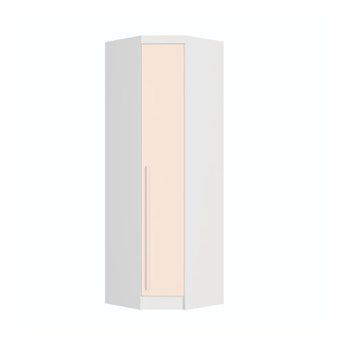 Guarda-Roupa 1 Porta Infinity 3909A Branco Line/Blush Line SE