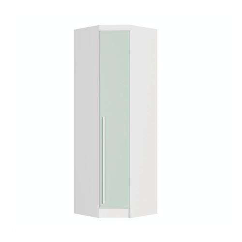 Guarda-Roupa 1 Porta Infinity 3909A Branco Line/Pistache Line SE