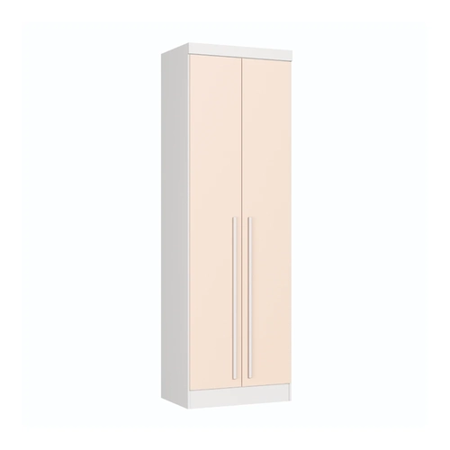 Guarda-Roupa 2 Portas Infinity 3920A Branco Line/Blush Line SE