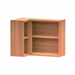 Aéreo de Canto 95cm Telasul Macadâmia 2 Portas Freijó/Branco