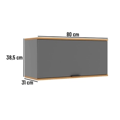Aéreo 80cm Telasul 915001-01 Cinza/Freijó SE