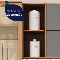 Aéreo 120cm Telasul 915003-01 Cinza/Freijó SE