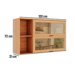 Aéreo 120cm Telasul 915005-01 Cinza/Freijó SE