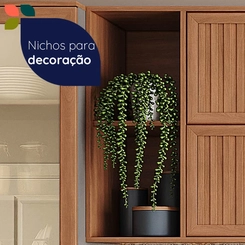 Aéreo 120cm Telasul 915007-01 Cinza/Freijó SE