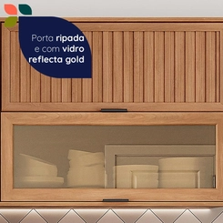 Aéreo 120cm Telasul 915008-01 Cinza/Freijó SE