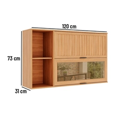 Aéreo 120cm Telasul 915008-01 Cinza/Freijó SE