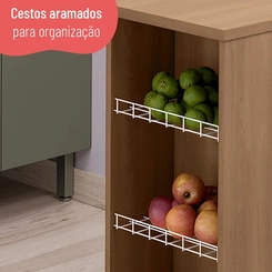Balcão 120cm Telasul 900515-01 Freijó SE