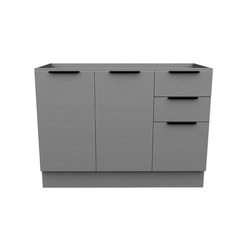 Balcão 120cm Telasul Lumina 2 Portas 917122-01 Cinza
