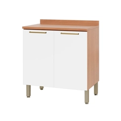 Balcão 80cm Telasul Sálvia 2 Portas 908101-04 Freijó/Branco SE
