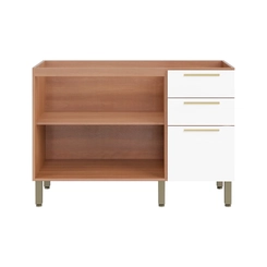 Balcão 120cm Telasul Sálvia 2 Portas 908102-04 Freijó/Branco SE