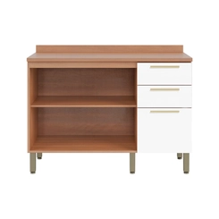 Balcão 120cm Telasul Sálvia 2 Portas 908103-04 Freijó/Branco SE