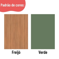 Balcão 95cm Telasul Sálvia 1 Porta 908110-01 Freijó/Verde SE