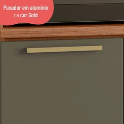 Balcão 95cm Telasul Sálvia 1 Porta 908110-01 Freijó/Verde SE