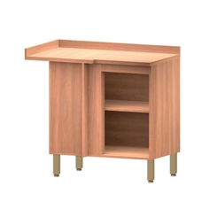 Balcão 95cm Telasul Sálvia 1 Porta 908110-01 Freijó/Verde SE