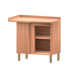 Balcão 95cm Telasul Sálvia 1 Porta 908110-04 Freijó/Branco SE