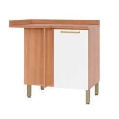 Balcão 95cm Telasul Sálvia 1 Porta 908110-04 Freijó/Branco SE