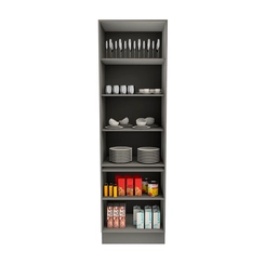 Cristaleira 4 Portas Telasul Lumina 917324-01 Cinza SE