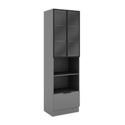 Cristaleira 2 Portas Telasul Lumina 917326-01 Cinza SE