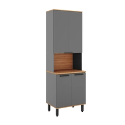 Paneleiro 70CM Telasul Castanha 915301-01 Cinza/Freijó SE