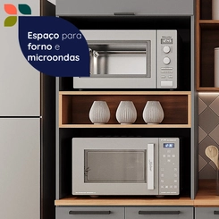 Torre Quente 70CM Telasul 915303-01 Cinza/Freijó SE