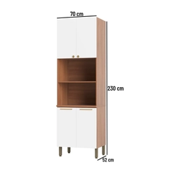 Torre Quente 70CM Telasul 908303-04 Freijó/Branco SE
