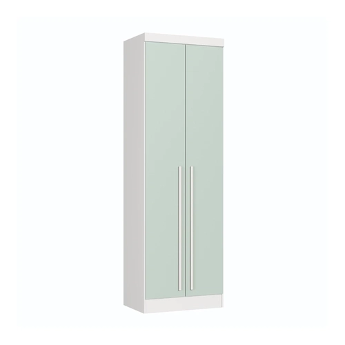 Guarda-Roupa 2 Portas Infinity 3920A1 Branco Line/Pistache SE