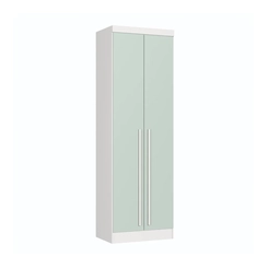 Guarda-Roupa 2 Portas Infinity 3920A1 Branco Line/Pistache SE