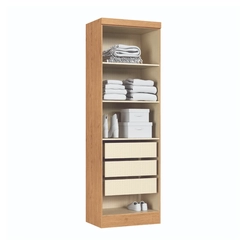 Guarda-Roupa 2 Portas Infinity 3920A1 Cedro/Branco Line SE