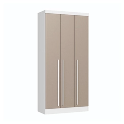 Guarda-Roupa 3 Portas Infinity 3930A Branco Line/Duna Line SE