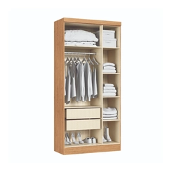 Guarda-Roupa 3 Portas Infinity 3930A Cedro/Blush Line SE