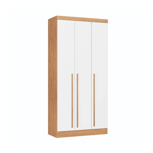 Guarda-Roupa 3 Portas Infinity 3930A Cedro/Branco Line SE