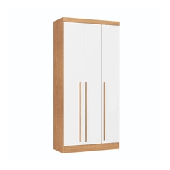 Guarda-Roupa 3 Portas Infinity 3930A Cedro/Branco Line SE