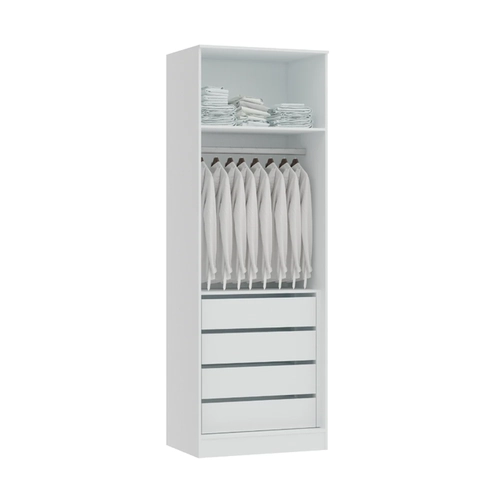 Guarda-Roupa Requinte Sem Porta 20CL3 Branco Line SE