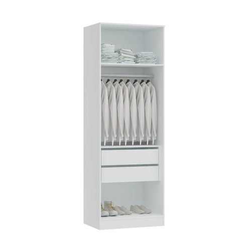 Guarda-Roupa Requinte Sem Porta 20CL5 Branco Line SE