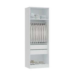 Guarda-Roupa Requinte Sem Porta 20CL5 Branco Line SE