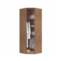 Guarda-Roupa 1 Porta Requinte 7209M Macadâmia/Branco Line SE