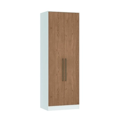 Guarda-Roupa 2 Portas Requinte 7220M2 Branco Line/Macadâmia SE