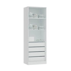 Guarda-Roupa 2 Portas Requinte 7220M2 Branco Line SE