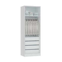 Guarda-Roupa 2 Portas Requinte 7220M3 Branco Line/Duna Line SE