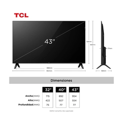 Smart TV 43POL TCL QLED 43S5K Preto