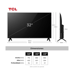 Smart TV 32POL TCL QLED 32S5K Preto