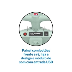 Mini Moto Elétrica Infantil 6V Lambreta Bandeirante 2899 Verde