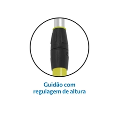Patinete 3 Rodinhas Dobrável Bandeirante Skatenet Led Pro 1548 Preto/Amarelo