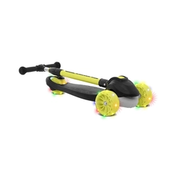 Patinete 3 Rodinhas Dobrável Bandeirante Skatenet Led Pro 1548 Preto/Amarelo