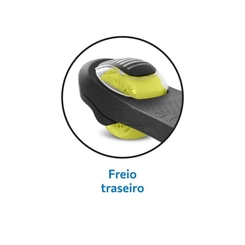 Patinete 3 Rodinhas Dobrável Bandeirante Skatenet Led Pro 1548 Preto/Amarelo