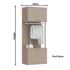 Guarda-Roupa Módulo Smart Tube 4 Portas Castro 6315M Angelin SE