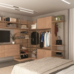 Guarda-Roupa Módulo Smart Tube 4 Portas Castro 6315M Angelin SE