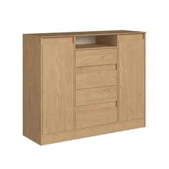 Cômoda Castro 2 Portas 4 Gavetas Alba 5085A Angelin SE