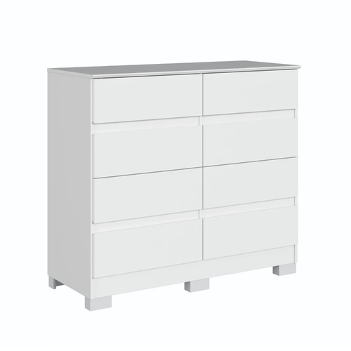 Cômoda Castro 8 Gavetas Lara 5081A Branco Line SE Cômoda Castro 8 Gavetas Lara 5081A Branco Line SE