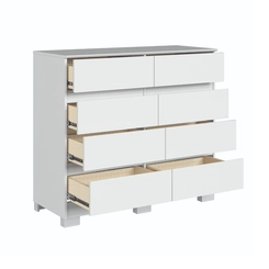 Cômoda Castro 8 Gavetas Lara 5081A Branco Line SE